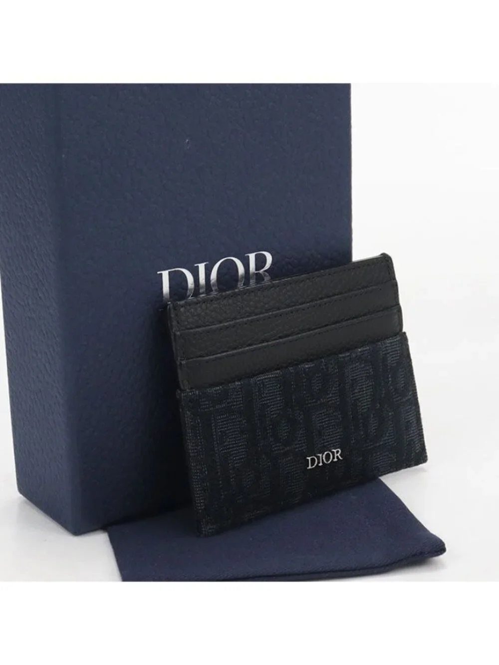 Dior Card Holder Oblique Case Jacquard
